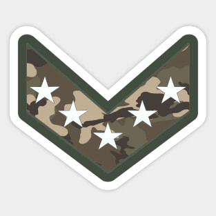 Camo Stars Sticker